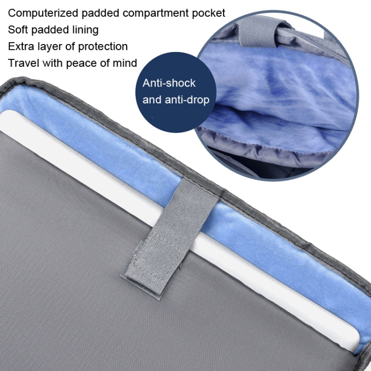 OUMANTU 020 Event Computer Bag Oxford Cloth Laptop Computer Backpack, Size: 15 inch(Light Gray) - free shipping - PMC Jewellery - Order now!