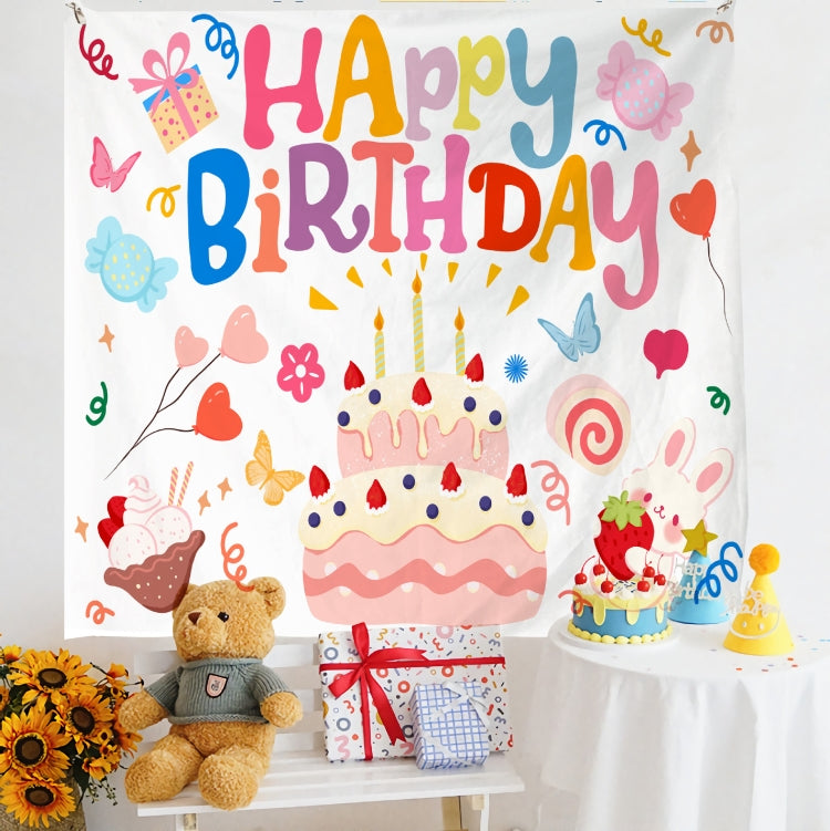 Birthday Layout Hanging Cloth Children Photo Wall Cloth, Size: 180x200cm Velvet(3) - Cartoon by PMC TechLife | Online Shopping South Africa | PMC TechLife | Buy Now Pay Later Mobicred