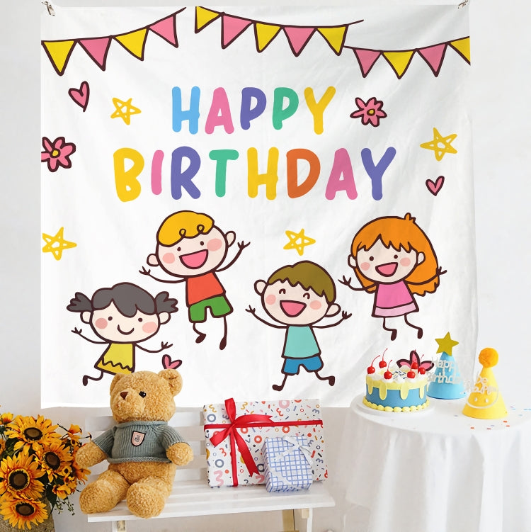Birthday Layout Hanging Cloth Children Photo Wall Cloth, Size: 180x200cm Velvet(twenty one) - Cartoon by PMC TechLife | Online Shopping South Africa | PMC TechLife | Buy Now Pay Later Mobicred