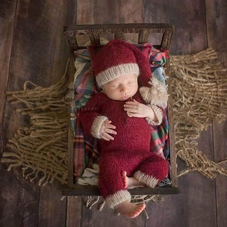 Newborn Photography Clothing Christmas Theme Modeling Mohair Hat + Jumpsuit Suit(Baby Boy) - Baby Photo Props by PMC TechLife | Online Shopping South Africa | PMC TechLife | Buy Now Pay Later Mobicred