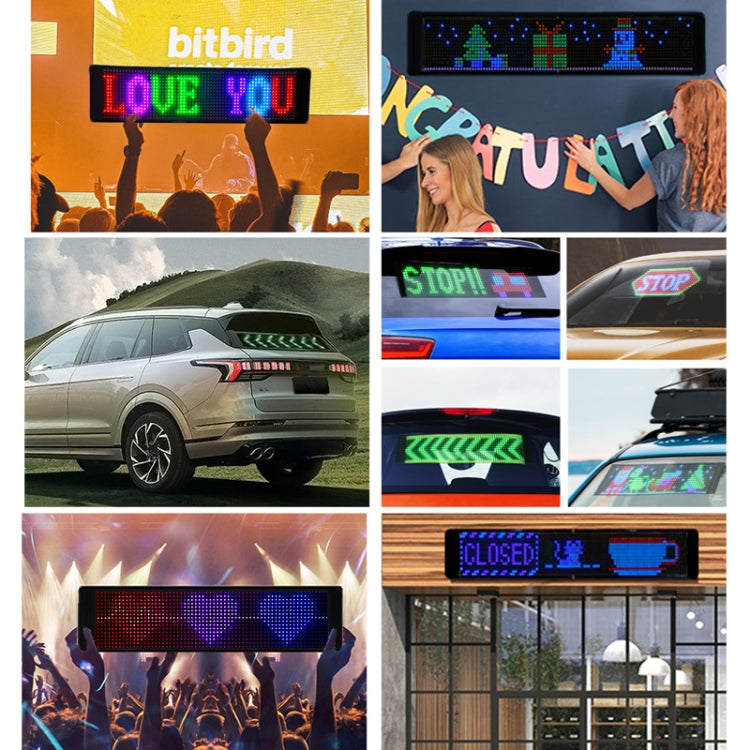 S1664RGB 390x107mm Car LED Flexible Display Cell Phone APP Control Bluetooth Connection - Car Monitor by PMC TechLife | Online Shopping South Africa | PMC TechLife | Buy Now Pay Later Mobicred