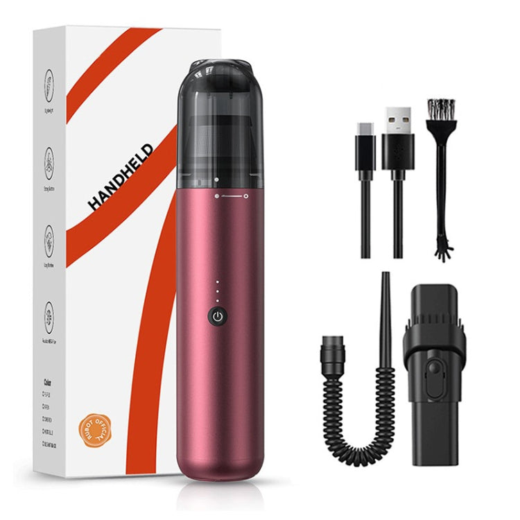 P12 High Power Handheld Wireless Vehicles / Household Vacuum Cleaner(Wine Red) - Vacuum Cleaner by PMC TechLife | Online Shopping South Africa | PMC TechLife | Buy Now Pay Later Mobicred