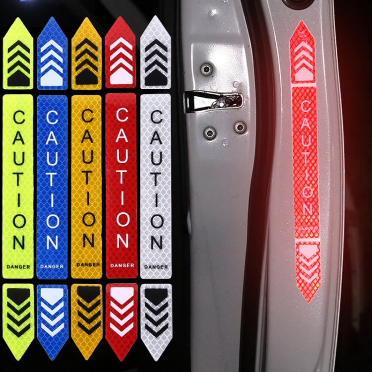 5sets Car Opening Door Anti-Collision Safety Warning Reflector(Diamond Red) - Warning Sticker by PMC TechLife | Online Shopping South Africa | PMC TechLife | Buy Now Pay Later Mobicred