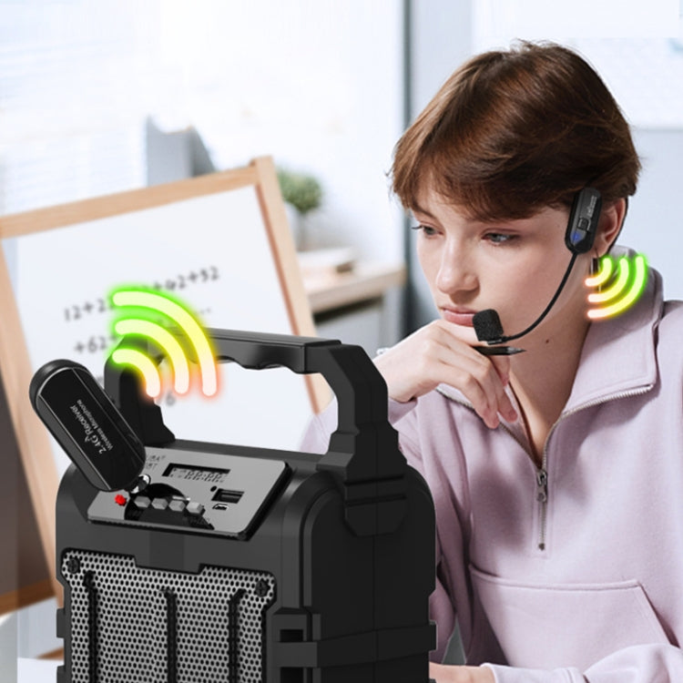 1 for 1 6.35mm Interface Wireless Head-Mounted Condenser Microphone Anti-Howling Loudspeaker - Microphone by PMC TechLife | Online Shopping South Africa | PMC TechLife | Buy Now Pay Later Mobicred