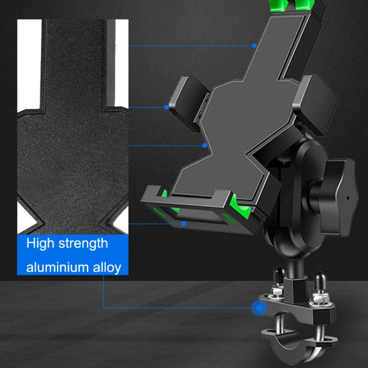 A04 Metal Motorcycle Mobile Phone Navigation Bracket Bicycle Frame Multifunctional Car Fixed Clamp(Rearview Mirror Model) - Holder by PMC TechLife | Online Shopping South Africa | PMC TechLife | Buy Now Pay Later Mobicred