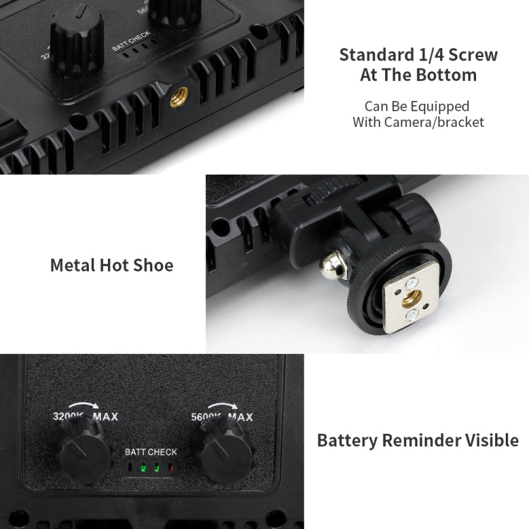 E600 RGB Color 40W 3200K-5600K LED Flat Panel Lights Live Broadcast Fill Light,EU Plug - by PMC TechLife | Online Shopping South Africa | PMC TechLife | Buy Now Pay Later Mobicred