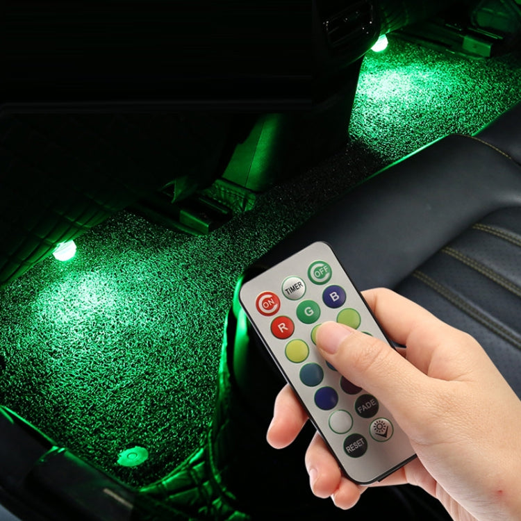 Car Modification Wireless Colorful Remote Control Atmosphere Light, Specification: 1 Light +1 RC - Atmosphere lights by PMC TechLife | Online Shopping South Africa | PMC TechLife | Buy Now Pay Later Mobicred