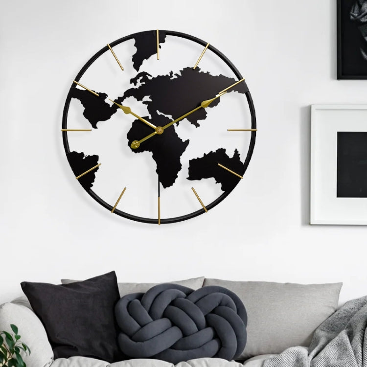 0818 3D Stereo World Map Art Wall Decoration Clock Round Wall Clock(Style 1) - Wall Clock by PMc TechLife | Online Shopping South Africa | PMc TechLife | Buy Now Pay Later Mobicred