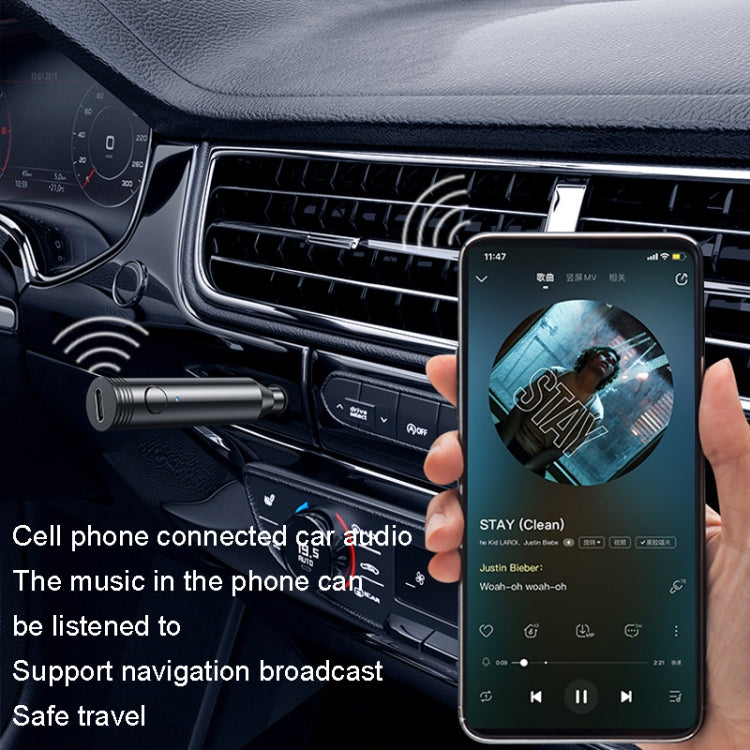 M416 Car Bluetooth Receiver Player Audio Receiver Adapter AUX Converter(Gold) - Bluetooth Adapters by PMC TechLife | Online Shopping South Africa | PMC TechLife | Buy Now Pay Later Mobicred