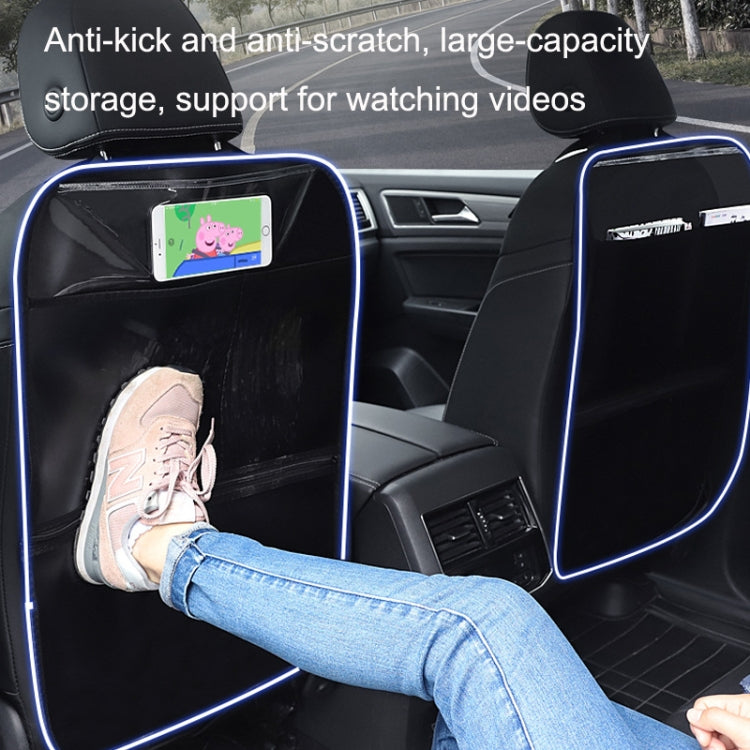 Car Seat Back Children Anti-kick Pad Back Rear Anti-dirty Universal Leather Protection Pad Storage Bag All Inclusive Version (Wine Red) - Seat Accessories by PMC TechLife | Online Shopping South Africa | PMC TechLife | Buy Now Pay Later Mobicred