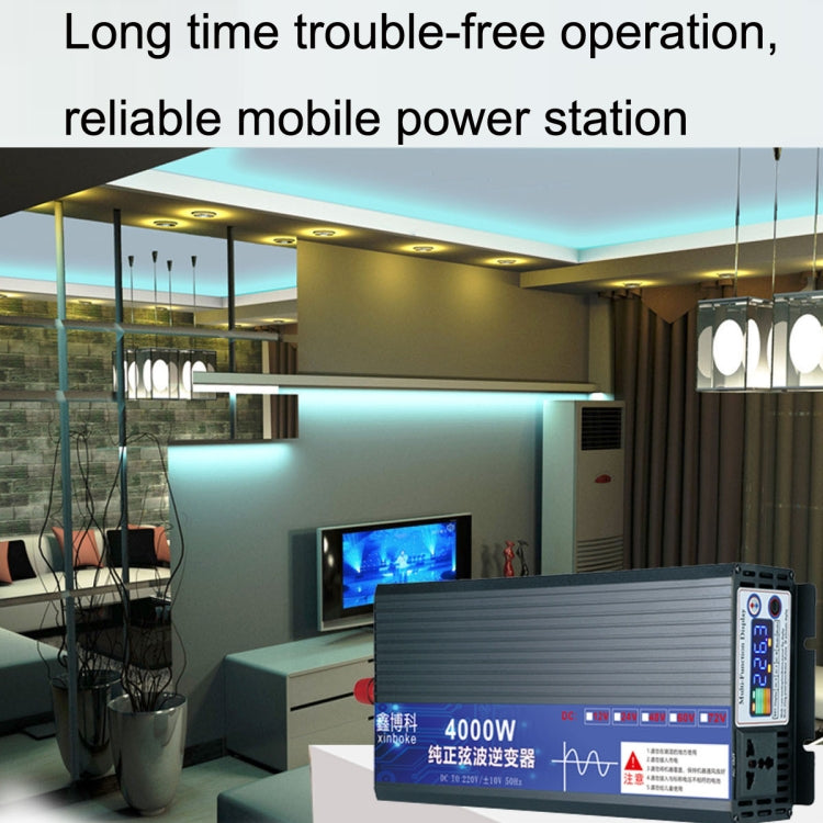 XINBOKE High Power Household Car Sine Wave Inverter 60V 2000W To 220V 1000W(Single Display) - Pure Sine Wave by PMC TechLife | Online Shopping South Africa | PMC TechLife