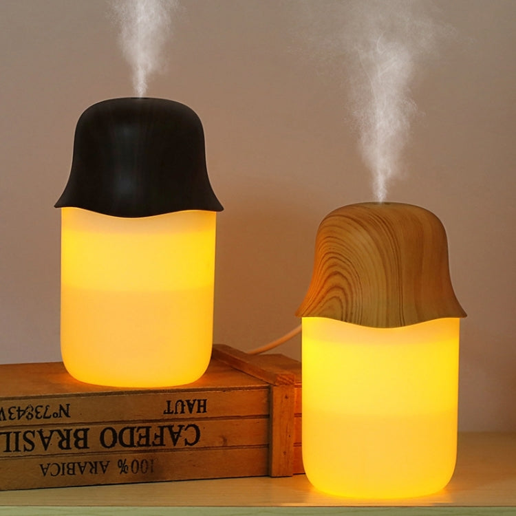 Desktop USB Humidifier Wood Grain Air Aromatherapy Night Light(Light Color) - free shipping - PMC TechLife - Order now!