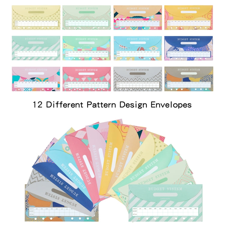 A6 Crocodile Pattern PU Leather Loose-Leaf Binder Budget Notebook Cash Envelope Organizer(Warm White) - Notebooks by PMc TechLife | Online Shopping South Africa | PMc TechLife | Buy Now Pay Later Mobicred