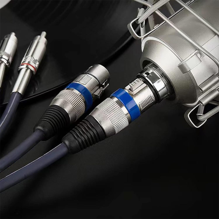 2RCA Male 2XLR Caron Male Speaker Audio Balance Cable, Length: 5m - Microphone Audio Cable & Connector by PMC TechLife | Online Shopping South Africa | PMC TechLife | Buy Now Pay Later Mobicred