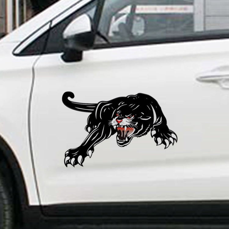 2pcs Colorful Black Panther Car Hood Door Reflective Sticker(Head Towards The Right) - Decorative Sticker by PMC TechLife | Online Shopping South Africa | PMC TechLife | Buy Now Pay Later Mobicred