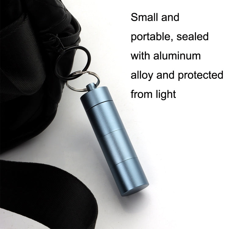 Outdoor First Aid Sealed Waterproof Pill Jar Aluminum Alloy Portable Emergency Pill Box(Black) - free shipping - PMC TechLife - Order now!
