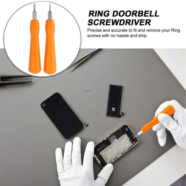 2 In 1 For RIng Doorbell Screwdriver Replacement For Ring Doorbell Battery Change(Orange) - Screwdriver Tools by PMc TechLife | Online Shopping South Africa | PMc TechLife | Buy Now Pay Later Mobicred