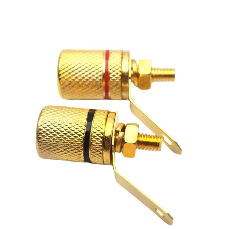 10pcs Speaker Gold-plated 4MM Banana Plug Terminal(306) - Terminal connectors by PMC TechLife | Online Shopping South Africa | PMC TechLife
