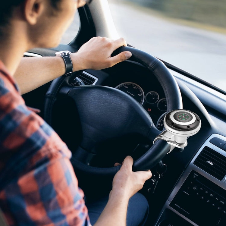 Car Steering Wheel Booster Ball Assist With Compass(B Model White) - Steering Wheel Accessories by PMC TechLife | Online Shopping South Africa | PMC TechLife | Buy Now Pay Later Mobicred