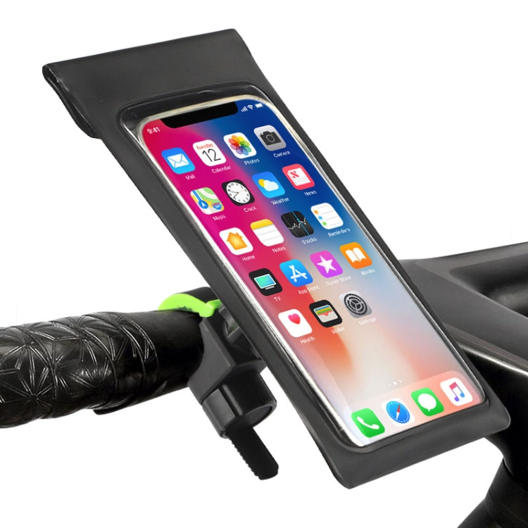 Outdoor Cycling Mobile Phone Navigation Waterproof Bracket(Black Green) - Holders by PMC TechLife | Online Shopping South Africa | PMC TechLife | Buy Now Pay Later Mobicred