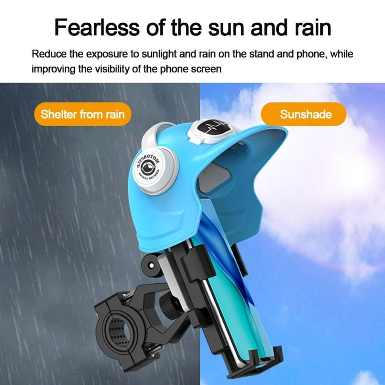 Small Helmet Sunscreen Phone Stand Bracket Motorcycle Mobile Phone Holder,Spec: White Helmet - free shipping - PMC TechLife - Order now!