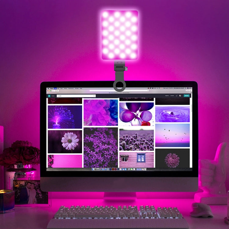 V11RGB With Screen 5W Mobile Phone Fill Light Live Broadcast Pocket Light - Selfie Light by PMC Jewellery | Online Shopping South Africa | PMC Jewellery | Buy Now Pay Later Mobicred