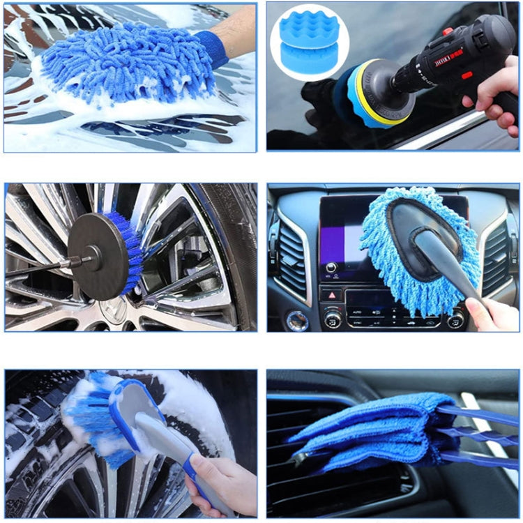 24pcs/set WRS-CS29 Car Wash Cleaning Brush Set Car Interior Crevice Cleaning Electric Drill Brush - Car washing supplies by PMC TechLife | Online Shopping South Africa | PMC TechLife | Buy Now Pay Later Mobicred