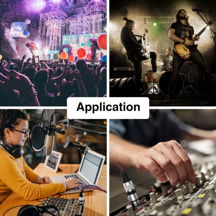 30m Blue and Black Net TRS 6.35mm Male To Caron Female Microphone XLR Balance Cable - Microphone Audio Cable & Connector by PMC TechLife | Online Shopping South Africa | PMC TechLife