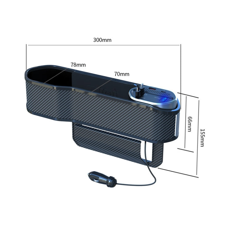Vehicle Seat Gap Storage Box Organizer Front Seat Console Side Pocket ,Spec: No Wireless Charging Upgrade Wire - Stowing Tidying by PMC TechLife | Online Shopping South Africa | PMC TechLife | Buy Now Pay Later Mobicred