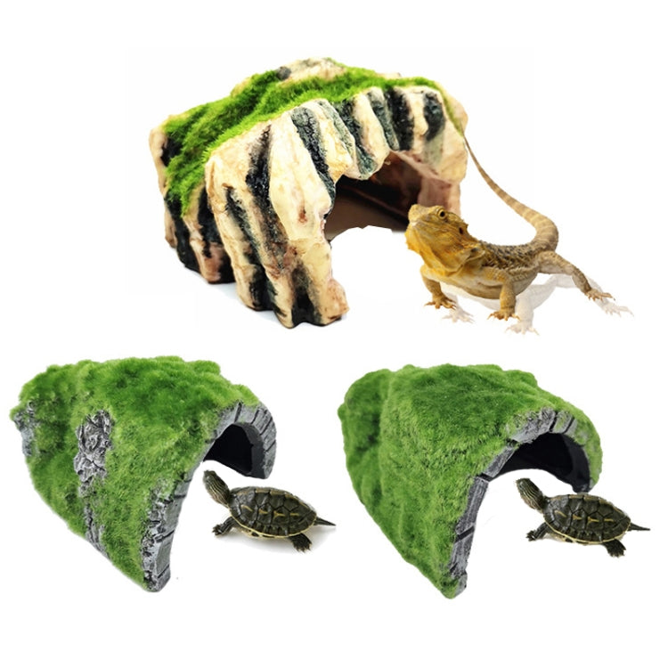 GT46 Flocked Caple Box Turtle Hiding Nest Moss Cave Turtle Cave Sunbed - Reptile Supplies by PMC TechLife | Online Shopping South Africa | PMC TechLife | Buy Now Pay Later Mobicred
