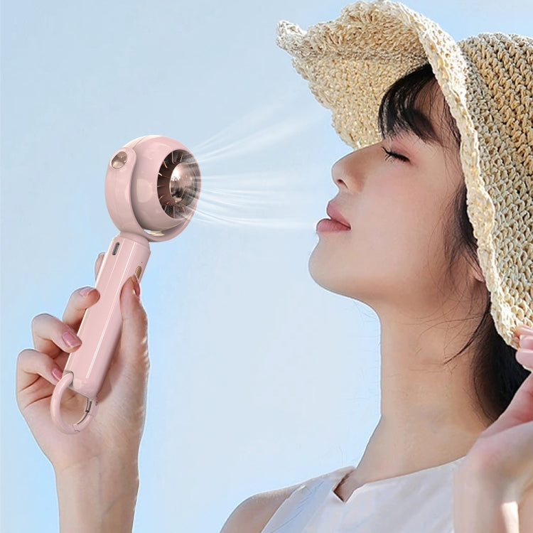 YL-005 Small Outdoor Handheld Fan with Carabiner Desktop Portable Mini Fan(White) - Electric Fans by PMC TechLife | Online Shopping South Africa | PMC TechLife | Buy Now Pay Later Mobicred