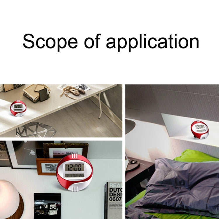 3885N Modern Silent Electronic Clock LCD Large Character Clock(Red) - Wall Clock by PMc TechLife | Online Shopping South Africa | PMc TechLife | Buy Now Pay Later Mobicred