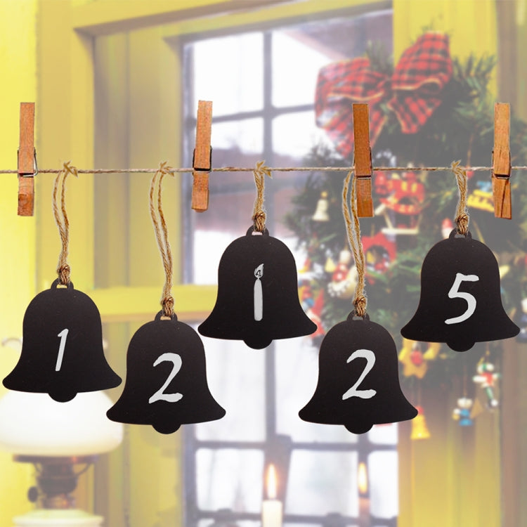 10pcs/Set Mini Hanging Wooden Message Board Home Holiday Decor Lanyard Chalkboard(Arched) - Message Boards by PMC TechLife | Online Shopping South Africa | PMC TechLife | Buy Now Pay Later Mobicred