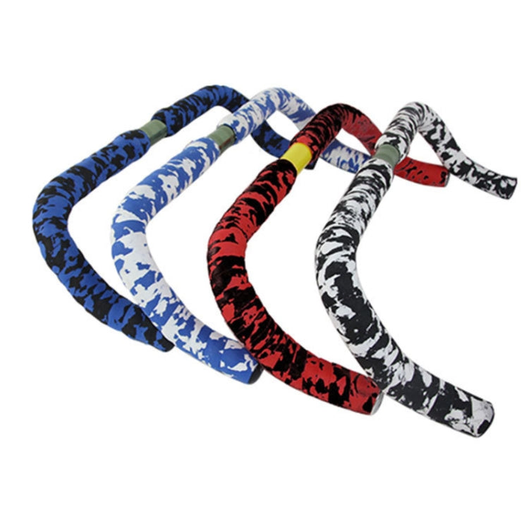 Camouflage Bicycle Curved Handlebar Straps(White Black) - Decorative Accessories by PMC TechLife | Online Shopping South Africa | PMC TechLife | Buy Now Pay Later Mobicred