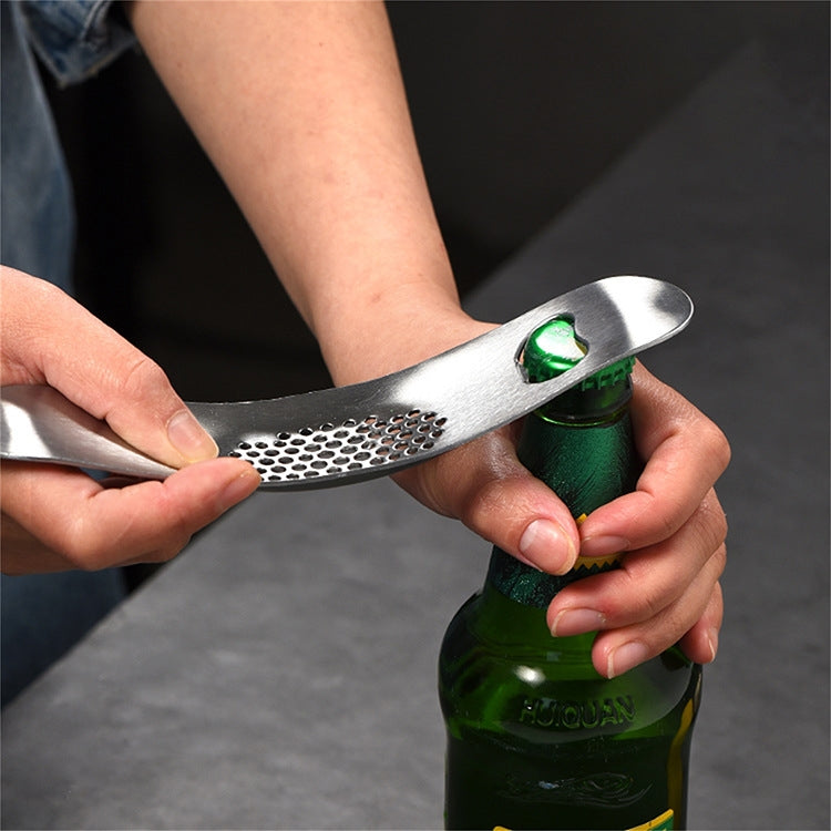 430 Stainless Steel Boat Shaped Garlic Grinder Manual Garlic Press Tools Kitchen Gadgets(Style 2) - Stirrer & Squeezer by PMC TechLife | Online Shopping South Africa | PMC TechLife | Buy Now Pay Later Mobicred