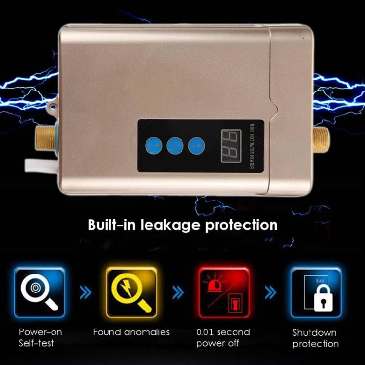 UK Plug 3000W Electric Water Heater With Remote Control Adjustable Temperate(White) - free shipping - PMC TechLife - Order now!