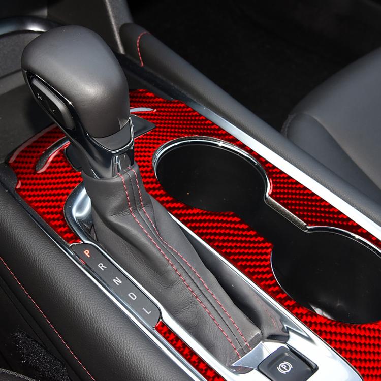 For Chevrolet Malibu 2016-2024 A Model Left-hand Drive Gear Panel Sticker(Red) - Car Interior Mouldings by PMc TechLife | Online Shopping South Africa | PMc TechLife | Buy Now Pay Later Mobicred