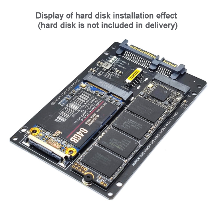 SATA 22PIN To MSATA Or M.2 NGFF SATA Card 2 In 1 SSD Converter Card With SATA 22pin Cable - free shipping - PMC Jewellery - Order now!