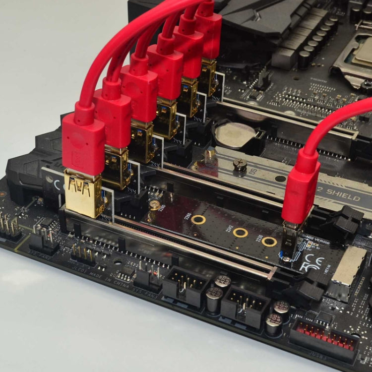 M.2 NVME To USB 3.0 PCI-E Expansion Card Adapter for Graphics Card(Blackboard) - Add-on Cards by PMC TechLife | Online Shopping South Africa | PMC TechLife