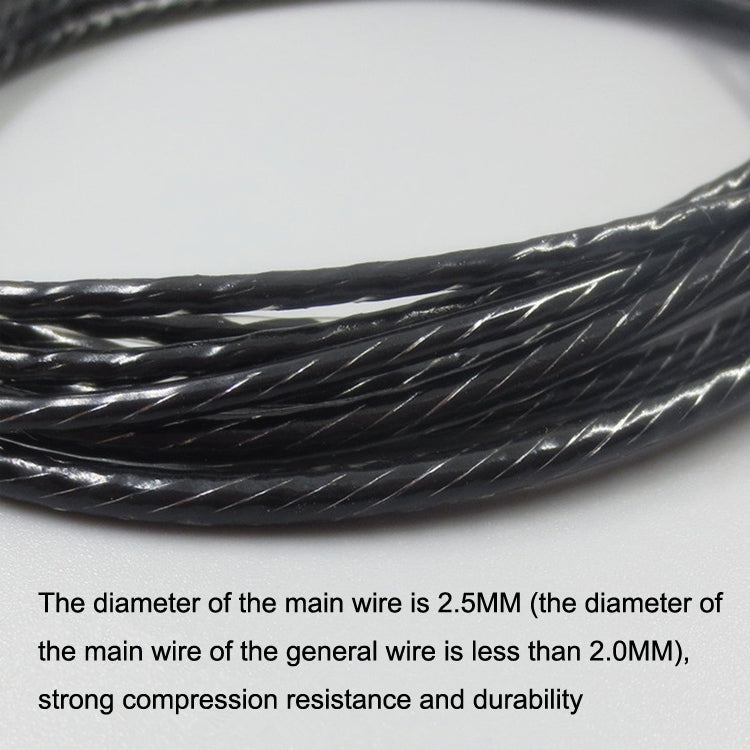 For Shure MMCX / SE215 / SE425 / SE535 / SE846 / UE900 / Waston Headset Cable(Black) - Headset Accessories by PMC TechLife | Online Shopping South Africa | PMC TechLife | Buy Now Pay Later Mobicred
