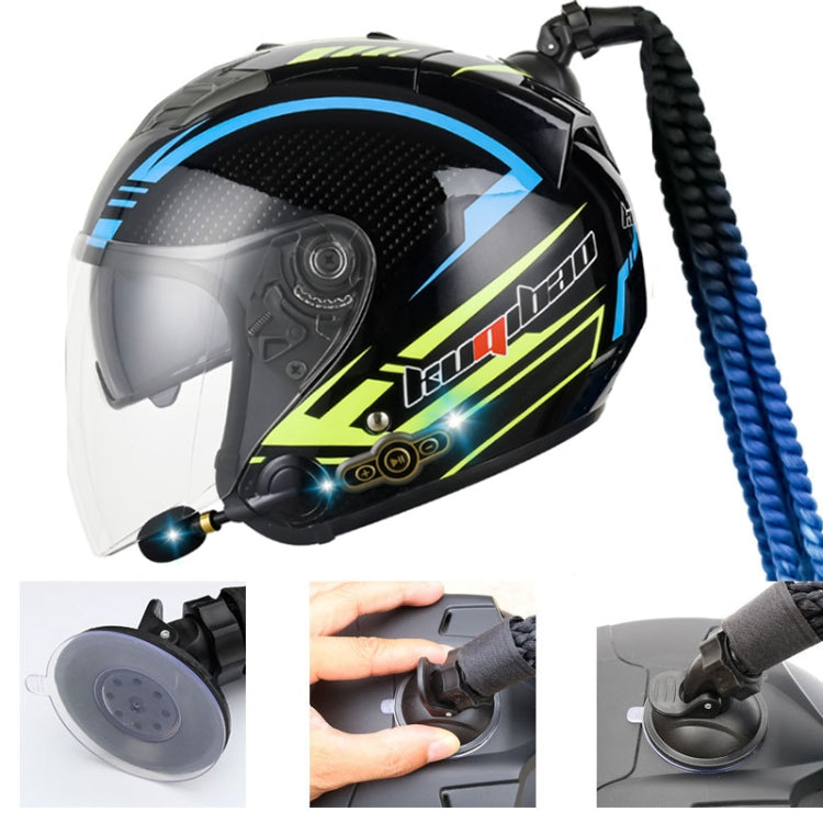 KUQIBAO Motorcycle Bluetooth Headset Double Lens Helmet With Braid, Size: XXL(Fruits Black Phantom Fiber) - free shipping - PMC TechLife - Order now!