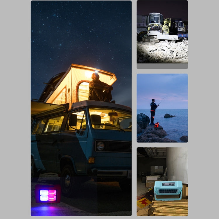 Solar Flood Light Portable Flashlight Emergency Work Light(Blue) - Floodlights by PMC TechLife | Online Shopping South Africa | PMC TechLife