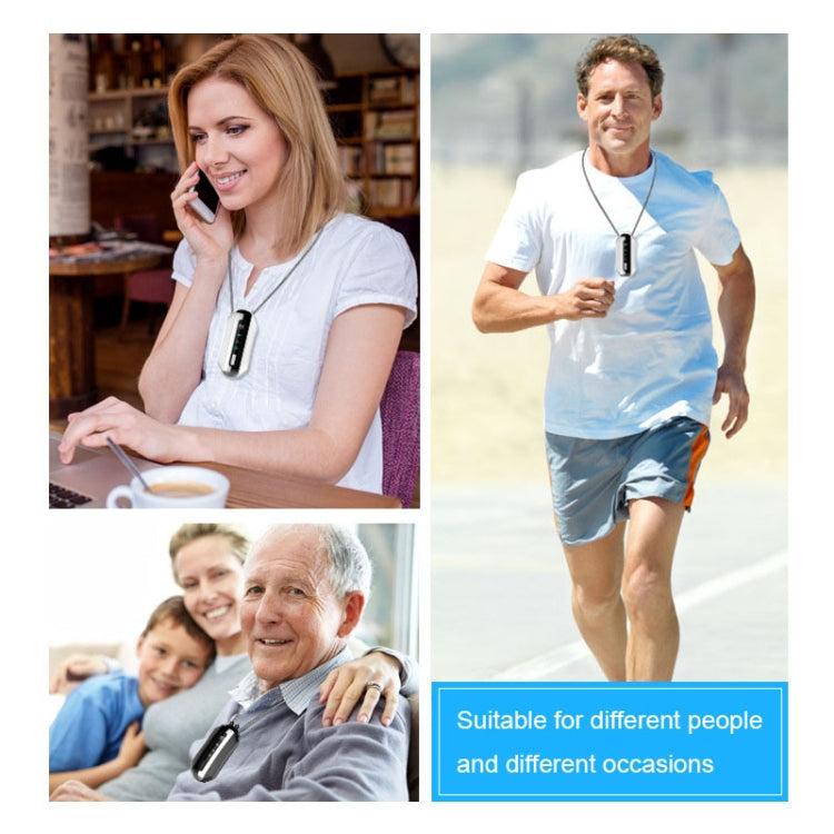 Portable Negative Ion Air Purifier Home Hanging Neck Purifier, Style: Chain Style (White) - free shipping - PMC TechLife - Order now!