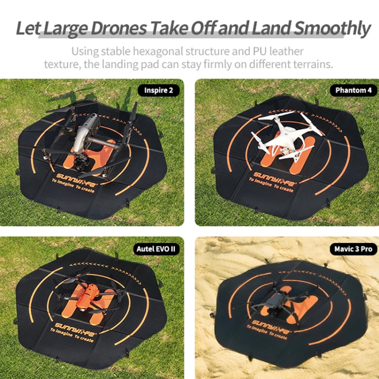 Sunnylife TJP10 110cm Hexagonal Double-Sided Folding With Ground Spikes Drone Universal Apron - Parking Apron by Sunnylife | Online Shopping South Africa | PMC TechLife | Buy Now Pay Later Mobicred