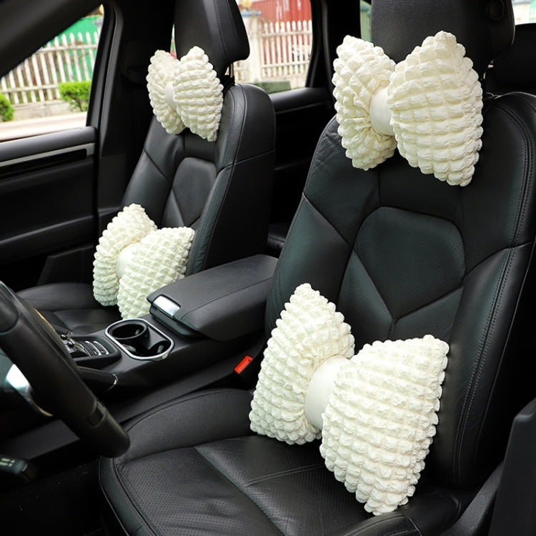 Car Seat Breathable And Comfortable Puff Pillow Upholstery, Color: Lumbar Pillow Black - free shipping - PMC TechLife - Order now!