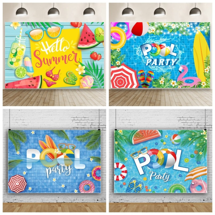 80x120cm Summer Pool Party Decoration Backdrop Swimming Ring Photography Background Cloth(11418495) - Other by PMC TechLife | Online Shopping South Africa | PMC TechLife