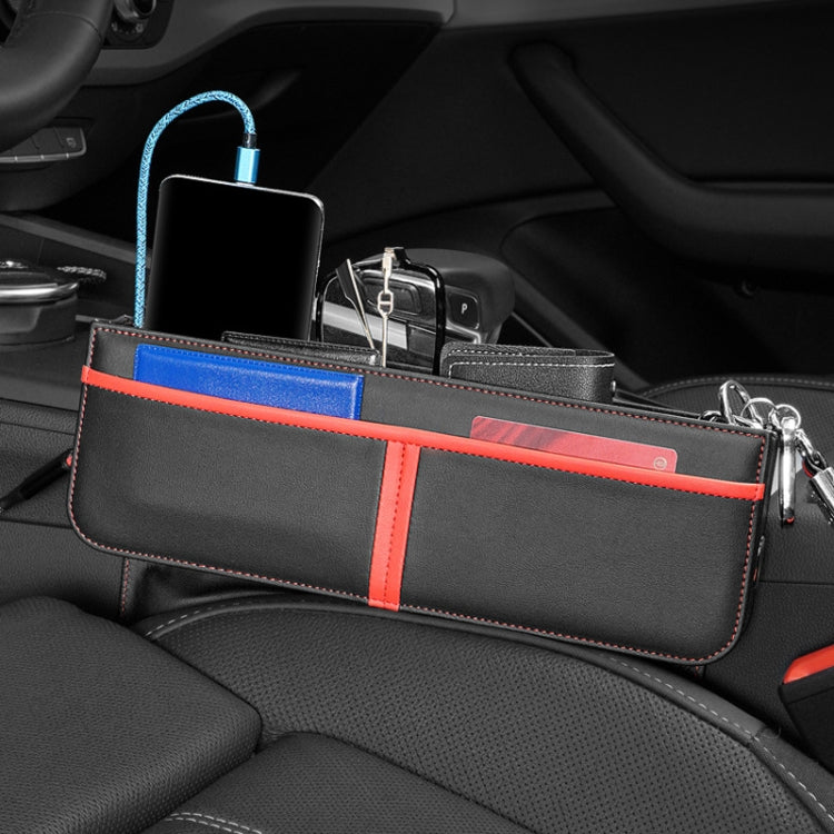 Leather Car Seat Gap Multifunctional Storage Box(Black) - free shipping - PMC TechLife - Order now!