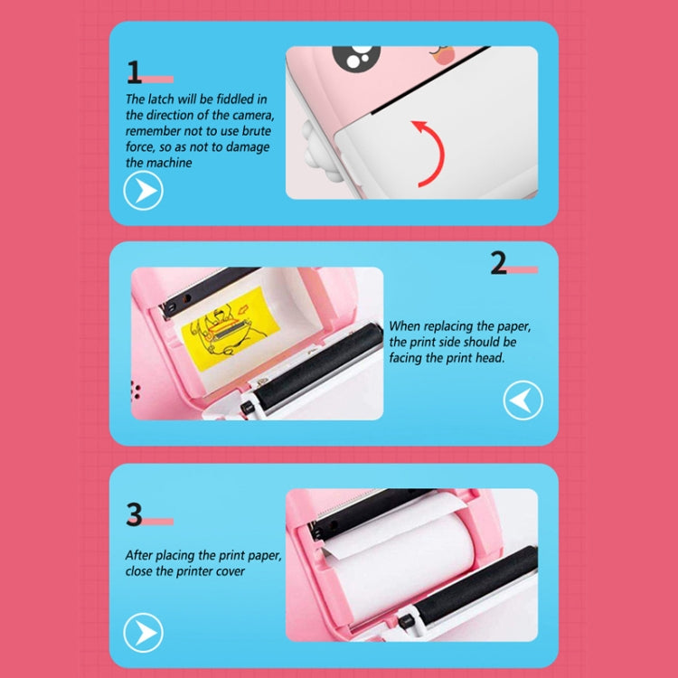 Children Instant Camera Mini Thermal HD Printer Video Photo Digital Camera, Spec: 32G Pink - Children Cameras by PMC Jewellery | Online Shopping South Africa | PMC Jewellery | Buy Now Pay Later Mobicred