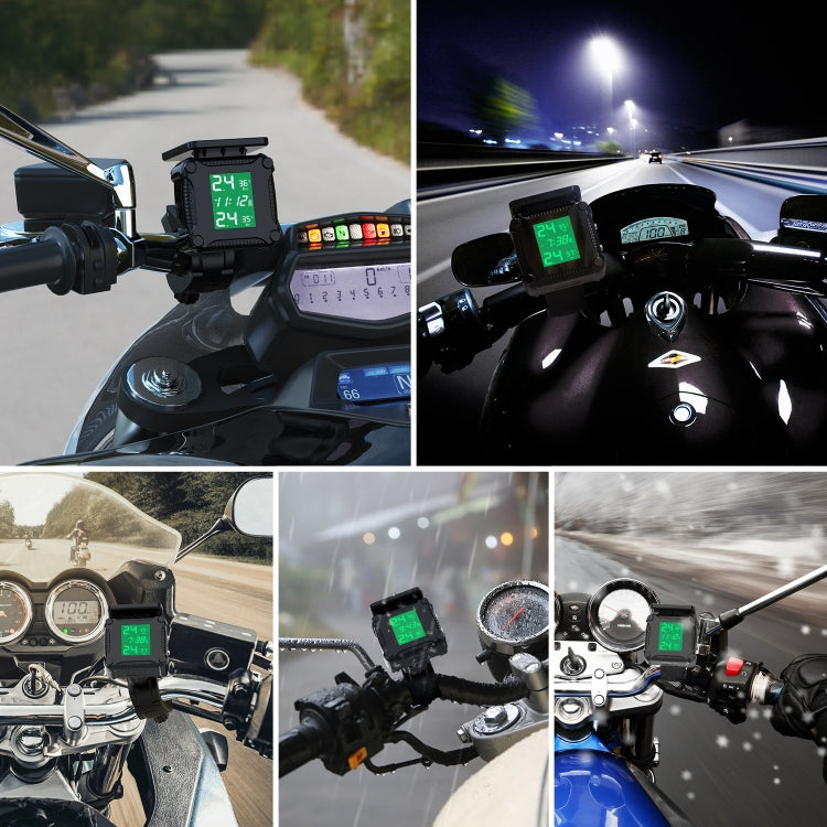 M9 Solar Motorcycle Tire Pressure Monitor Color Screen High Precision Sensor - Tire Pressure Gauges by PMC TechLife | Online Shopping South Africa | PMC TechLife