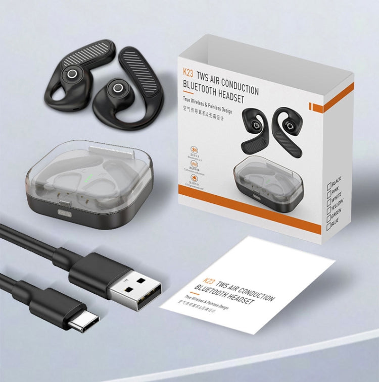 K23 TWS Hanging Ear Earphones Air Conduction Bluetooth Headset(Green) - free shipping - PMC Jewellery - Order now!